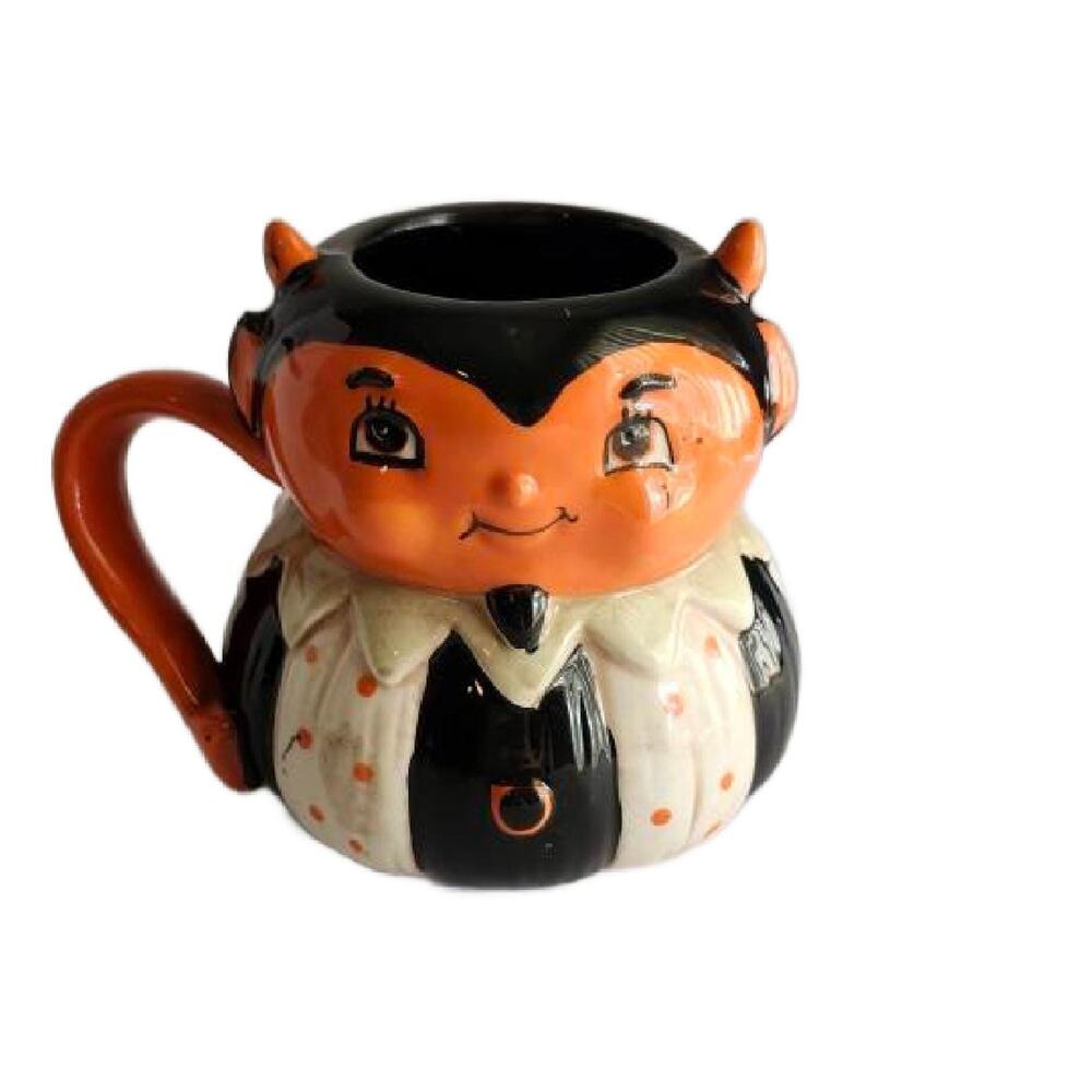 Vintage Style Johanna Parker Pumpkin Peep Devil Coffee Mug